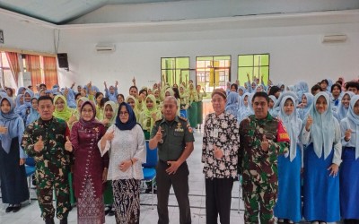 Membakar Semangat Bela Negara, Koramil 03 Semarang Utara–Timur Gelar Sosialisasi KKRI di SMKN 2 Semarang