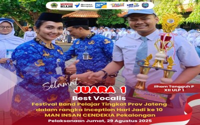Dua Panggung, Dua Trofi! Ilham Tangguh Prakoso 'Rajai' Festival Band Pelajar: Vokalis Emas SMKN 2 Semarang Getarkan Jawa Tengah!